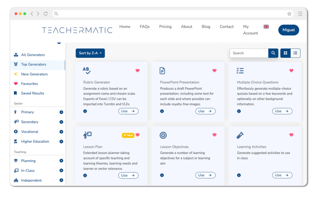 SFCA2025 - TeacherMatic